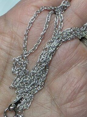 sterling silver 925 long layering chain necklace 12 inch